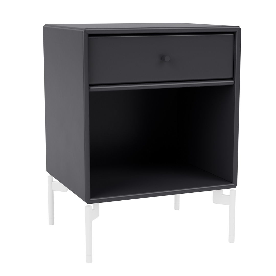 Montana Dream Nightstand Anthracite 04, Snow 38 lackiert
