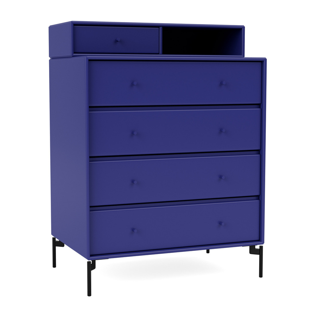 Montana Keep Chest of Drawers Monarch 135, Black 05 lackiert