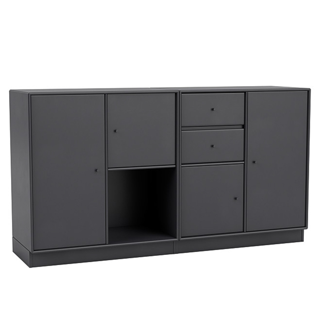 Montana Couple Sideboard Anthracite 04, Sockel H: 7 cm 