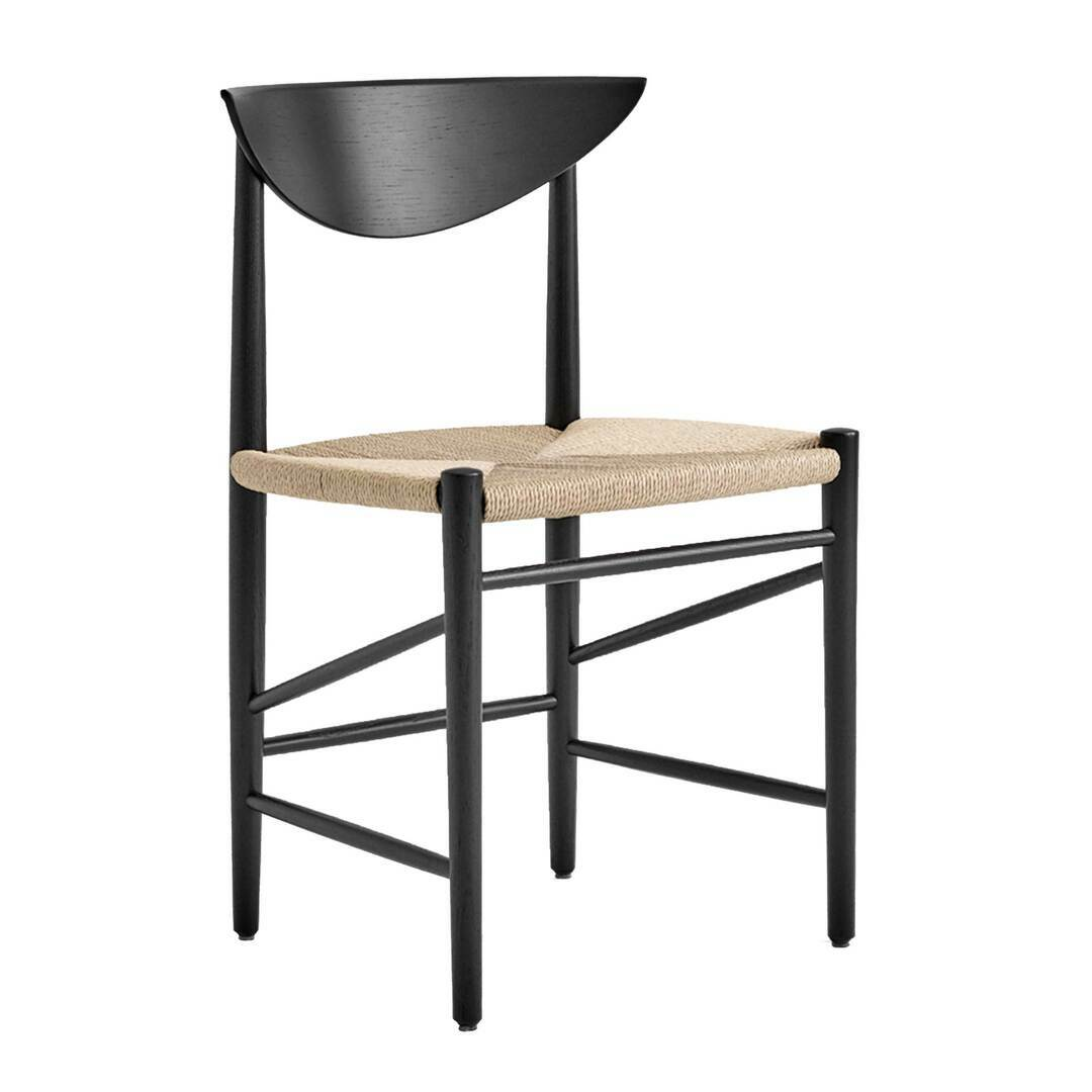 &Tradition Stuhl 'Drawn' Eiche schwarz lackiert