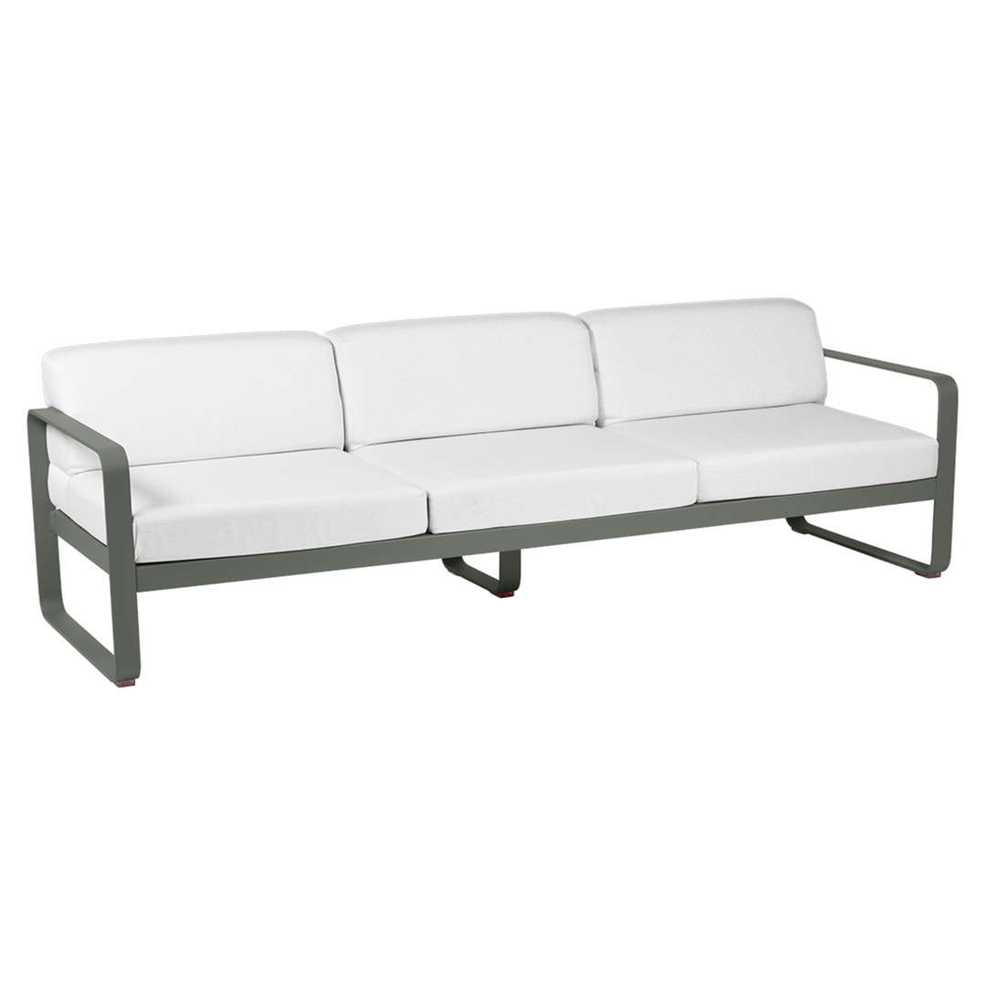 Fermob Outdoor 3-Sitzer Sofa 'Bellevie' Rosmarin 48, Grauweiss 81