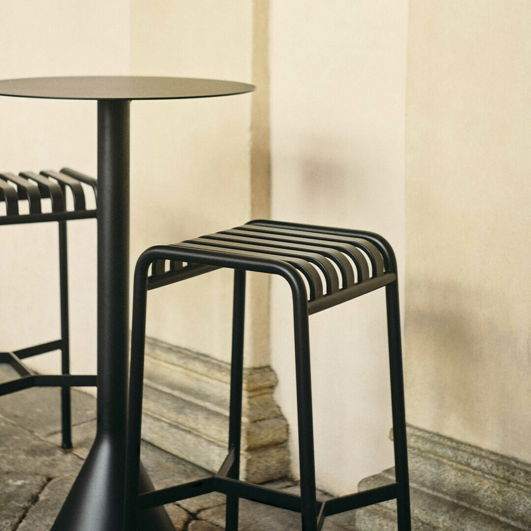 HAY Palissade Bar Stool Sky Grey