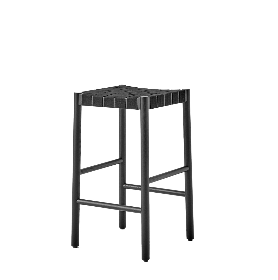 &Tradition Barhocker 'Betty' Eiche schwarz lackiert / Schwarz, H: 66 cm