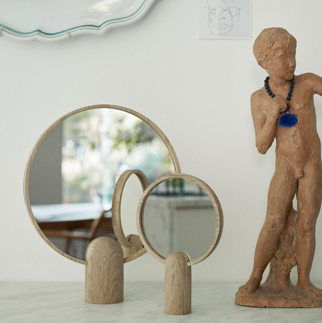 Skagerak by Fritz Hansen Aino Mirror Eiche unbehandelt, B: 26.5 cm / H: 32 cm