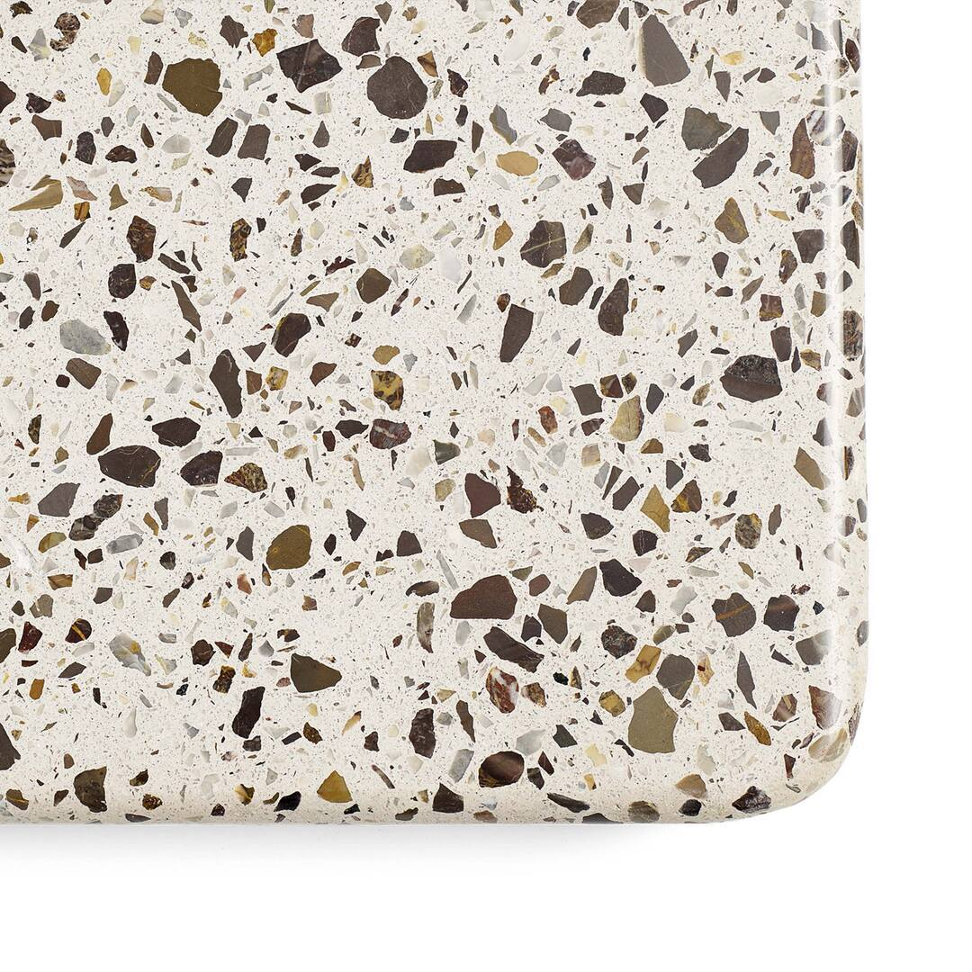 HAY Terrazzo Table Sky Grey / Terrazzo rot, Ø: 70 cm