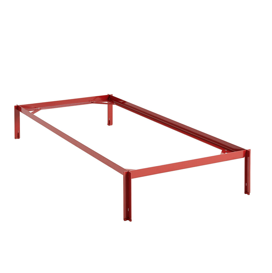 HAY Connect Bed Kastanienrot, B: 90 cm 