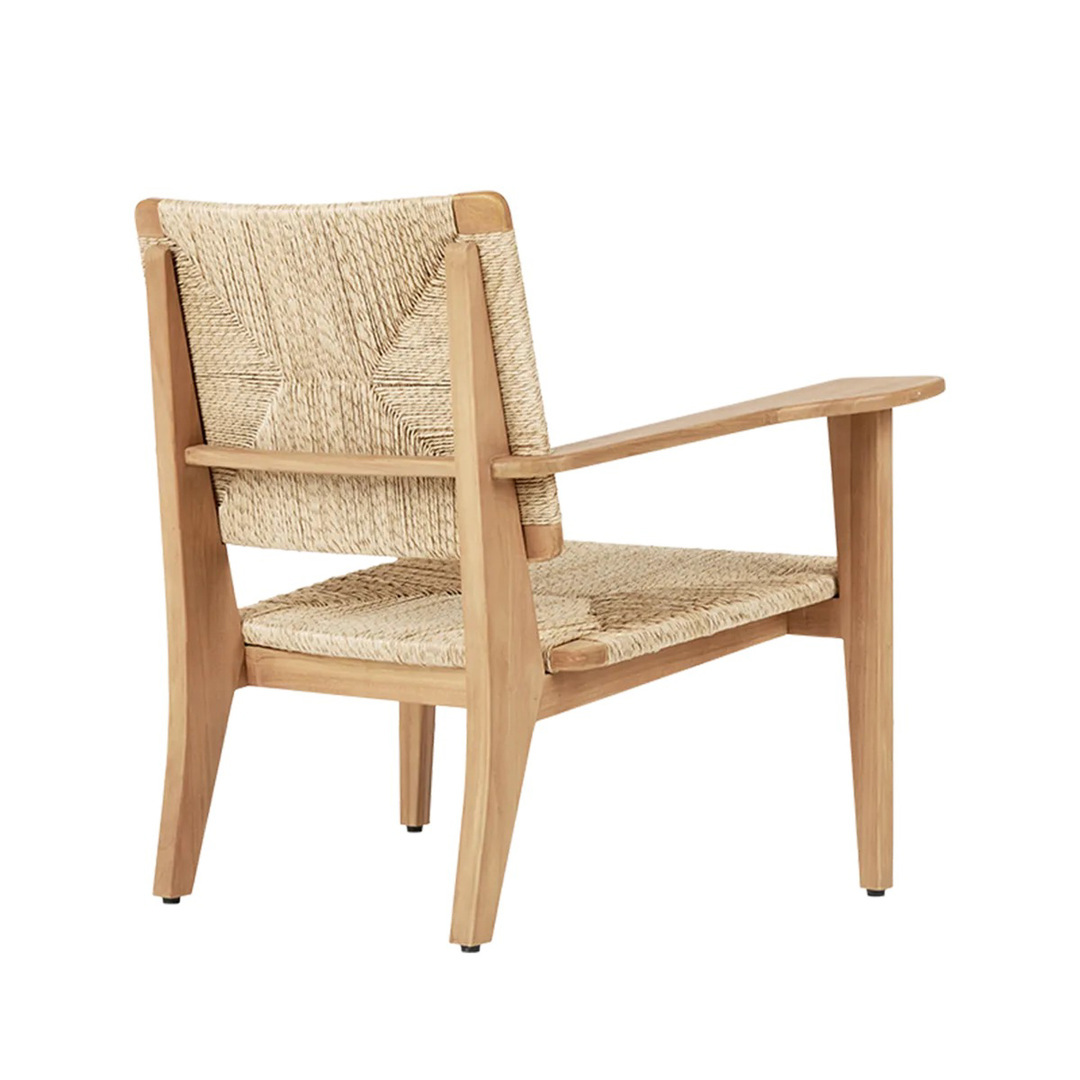 Gubi F-Chair Outdoor Lounge Chair Teak natur