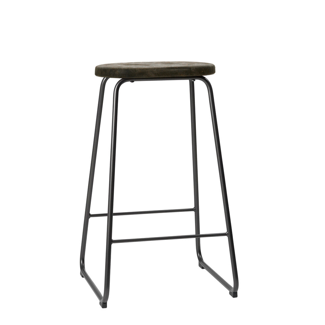 Mater Earth Stool Coffee Waste Dark, H: 69 cm