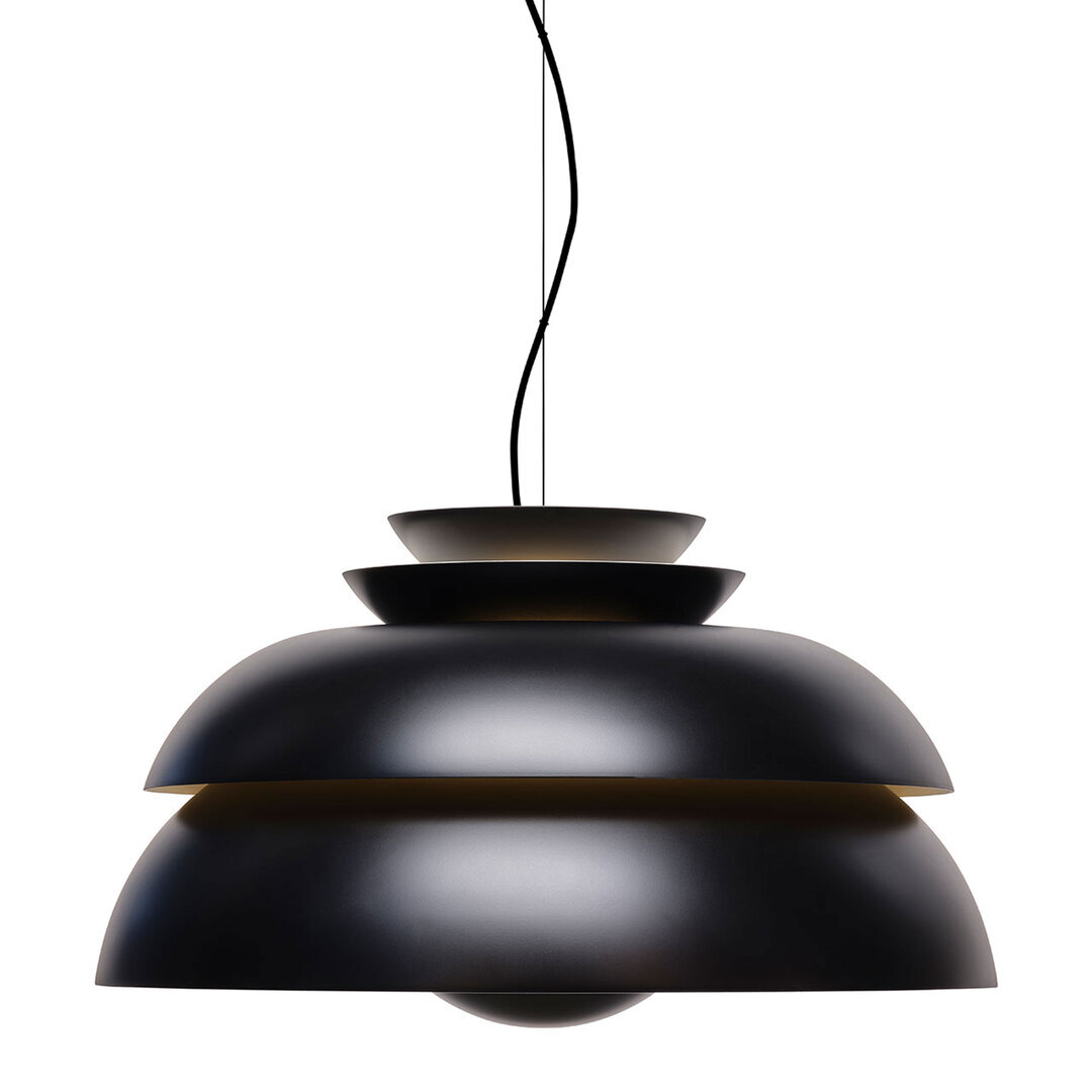 Fritz Hansen Pendelleuchte 'Concert' P3 - Ø: 55 cm / H: 32 cm, Schwarz matt