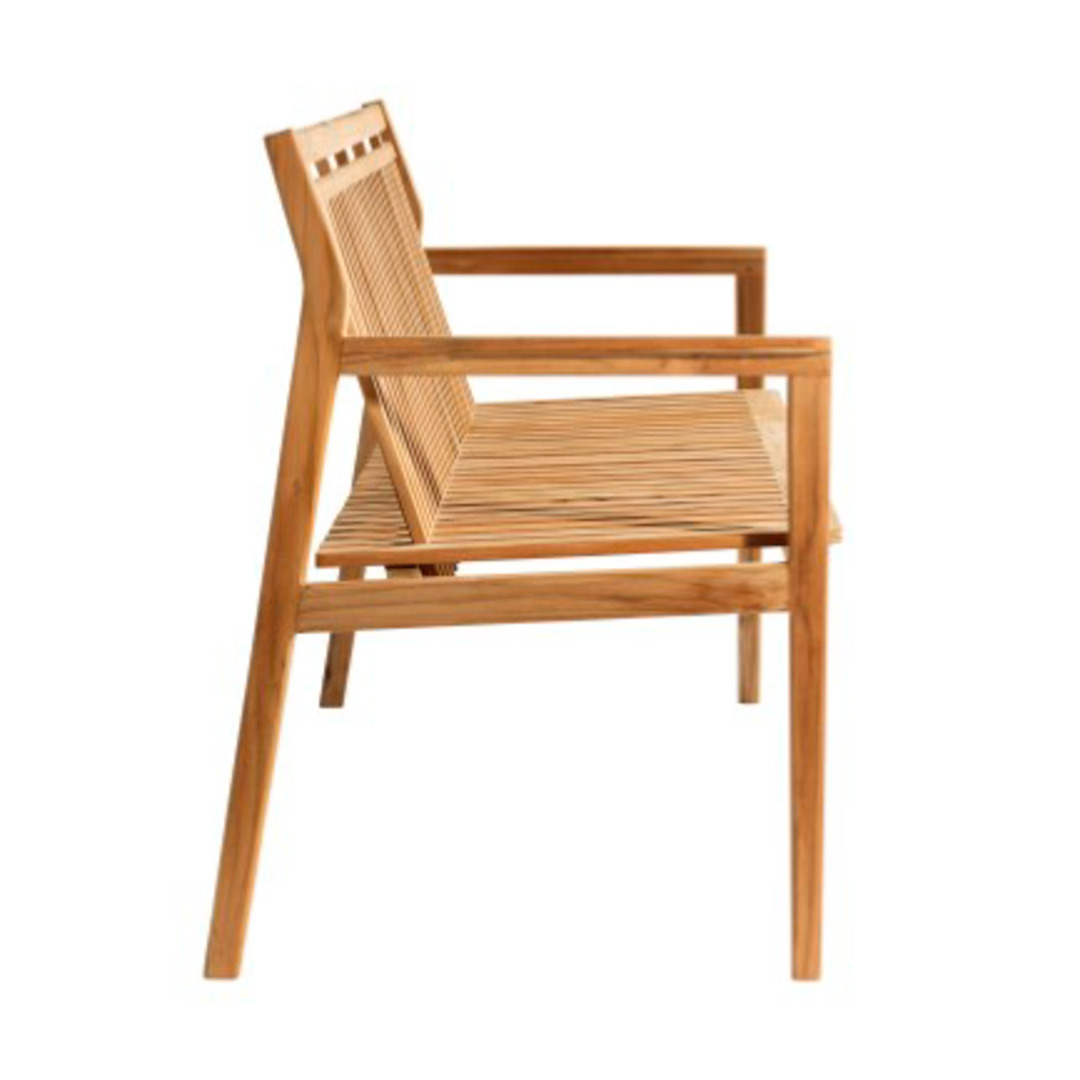 FDB Mobler M11 Sammen with back Teak Natur