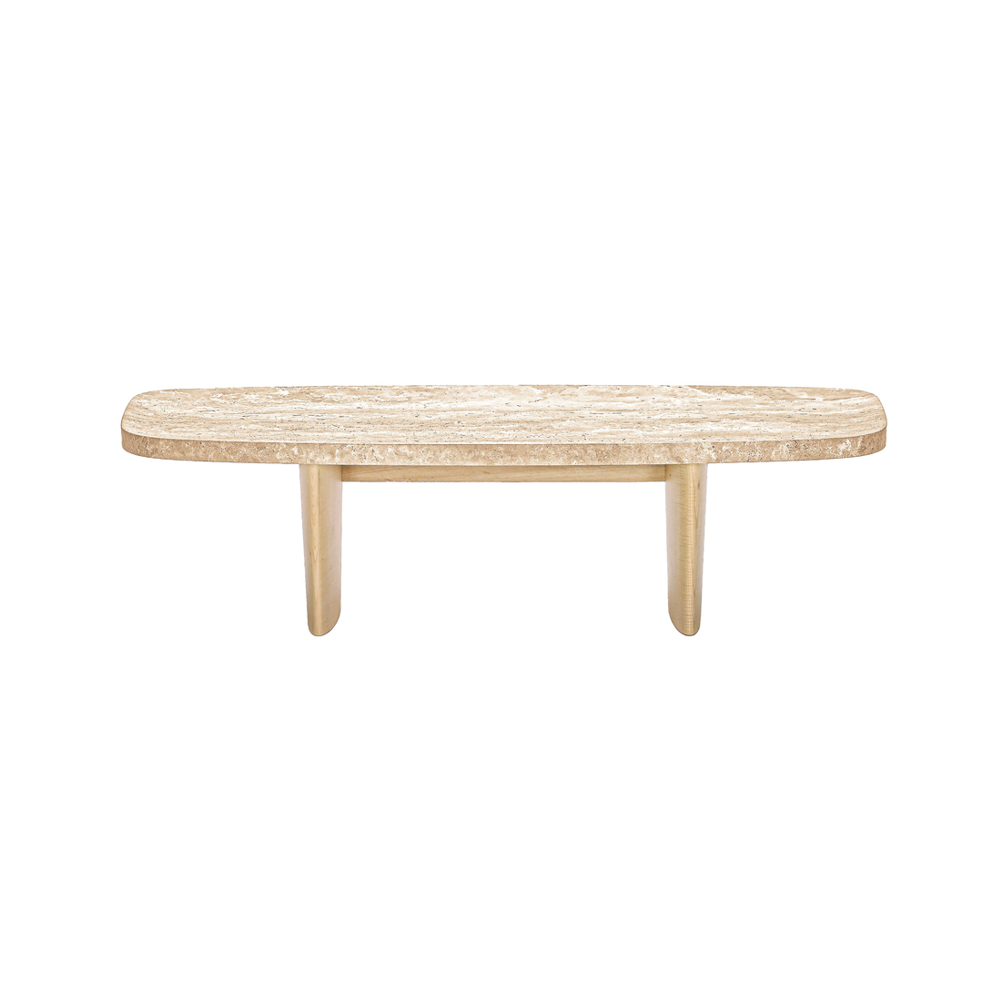 Classicon Matéria Side Table Travertin Natur