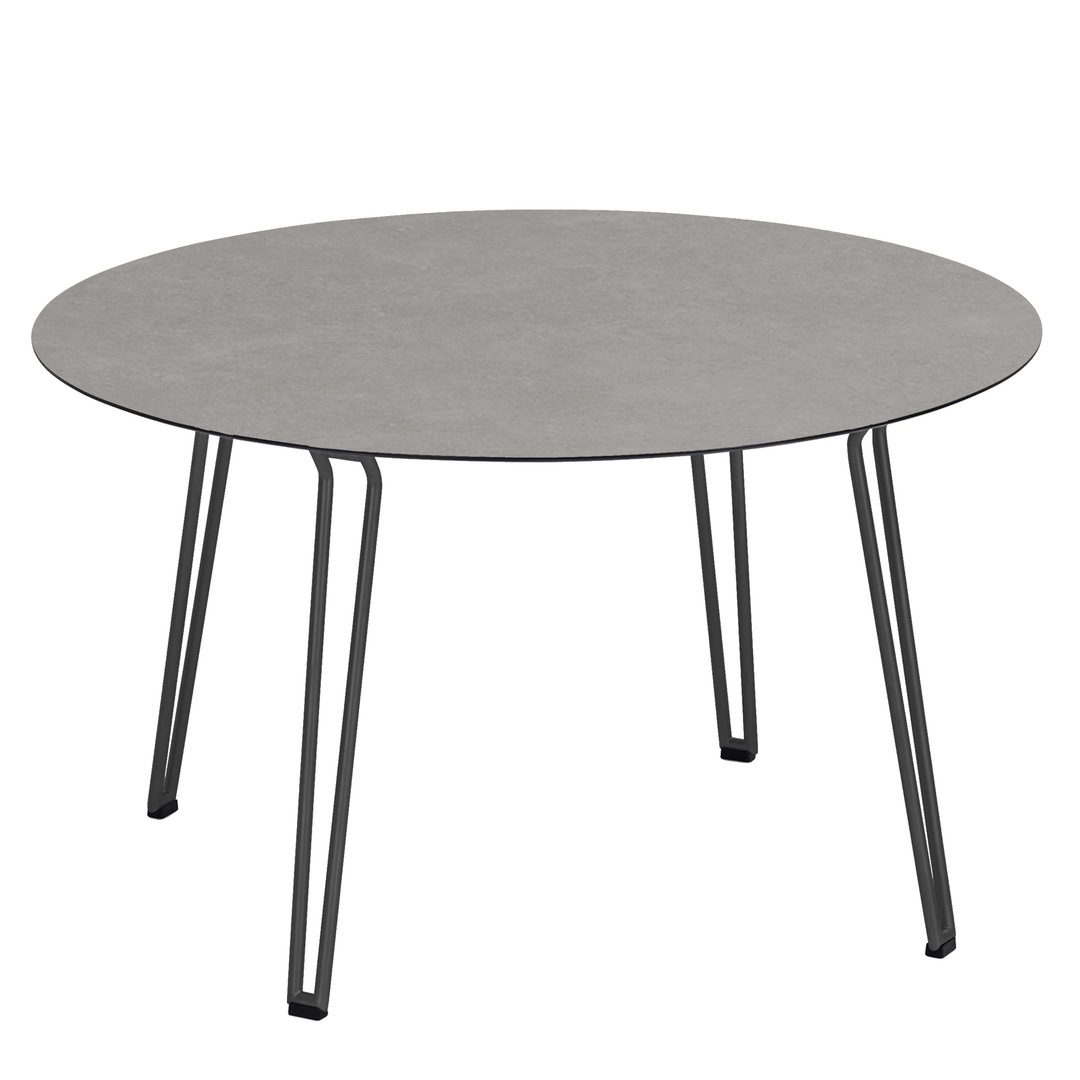 Weishäupl Runder Tisch 'Slope' Grau-Metallic 08, Steingrau 3