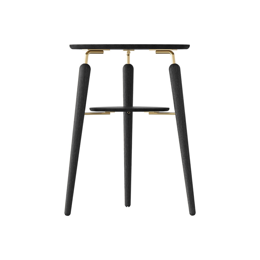Umage Side Table My Spot Eichenholz schwarz / Messing