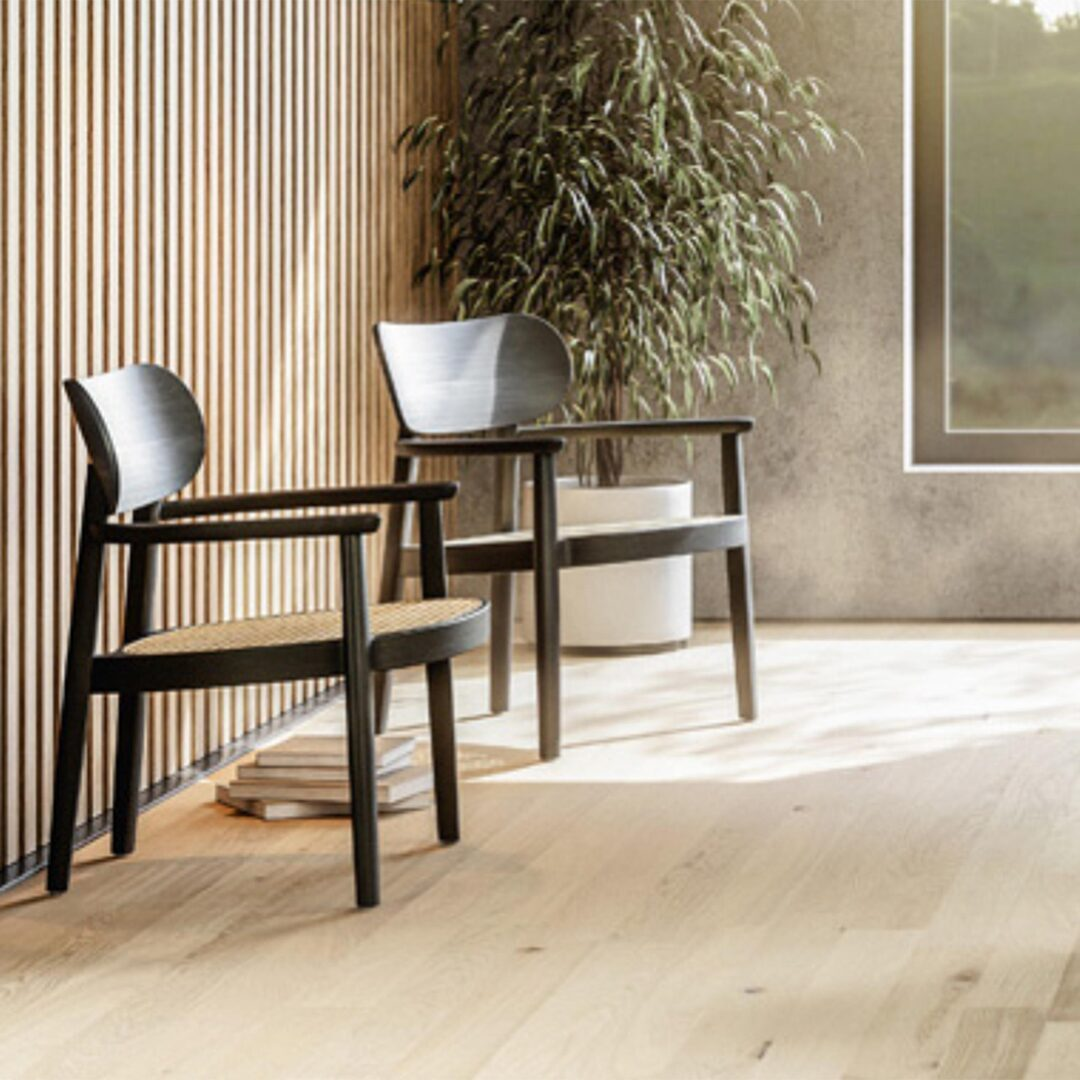 Thonet 119 F Buche aufgehellt gebeizt - TP 107, Kunststoff braun