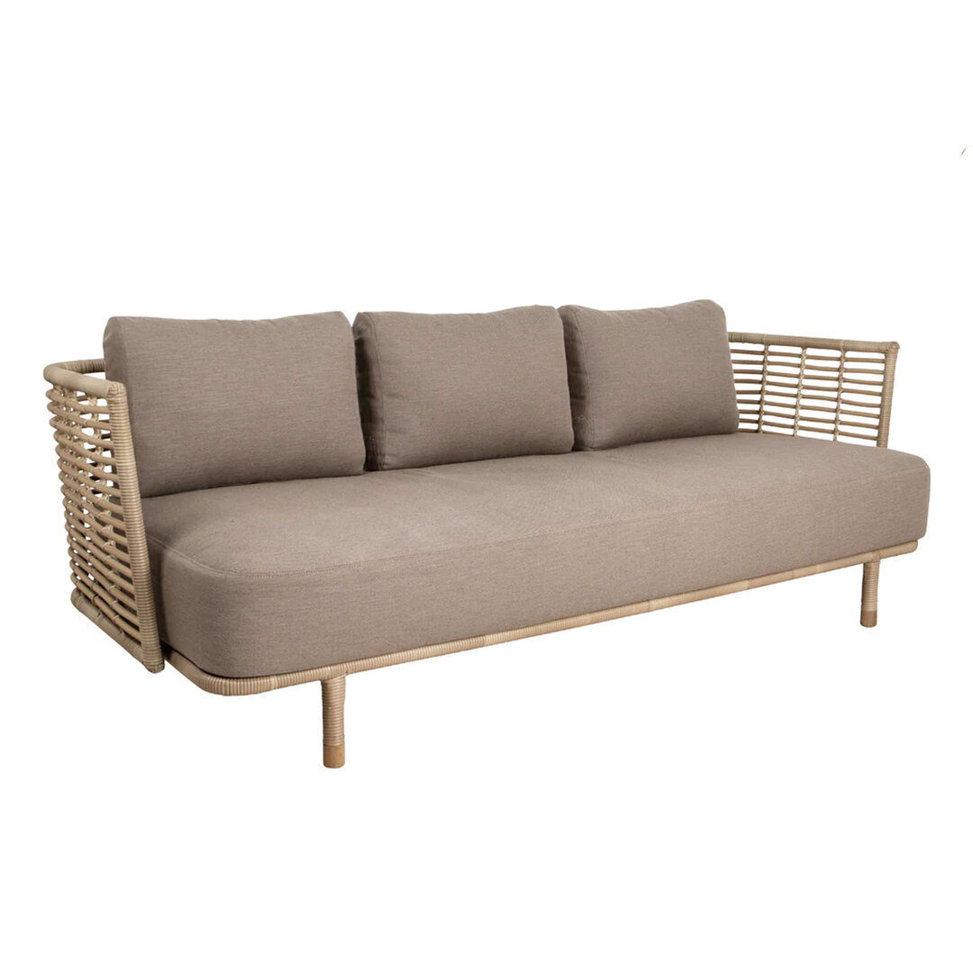 Cane-line Sense 3-Sitzer Sofa Taupe