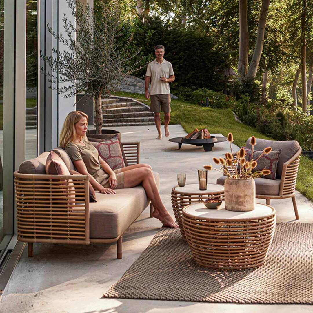 Cane-line Sense 3-Sitzer Sofa Taupe