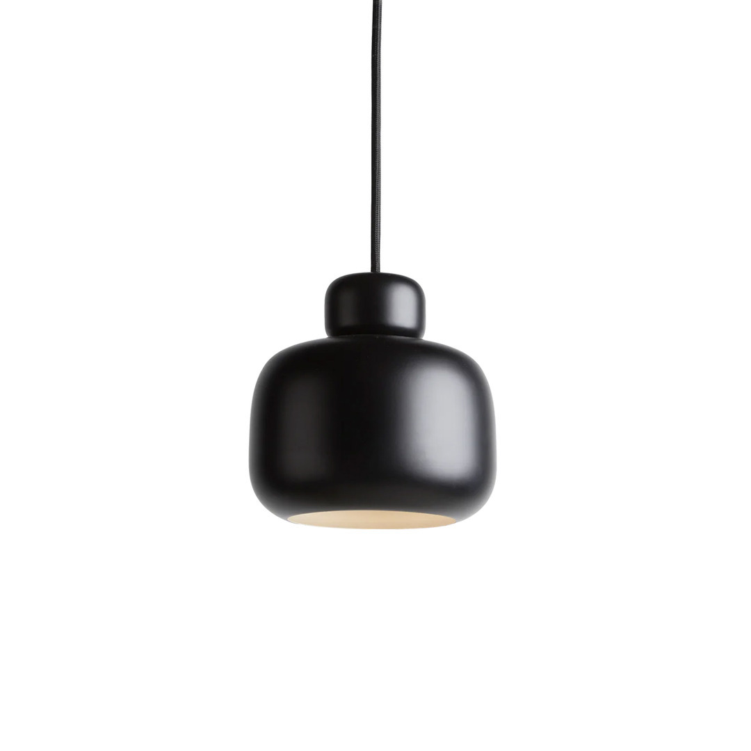 Woud Stone Pendant Small Schwarz, Ø: 15.9 cm / H: 16 cm 