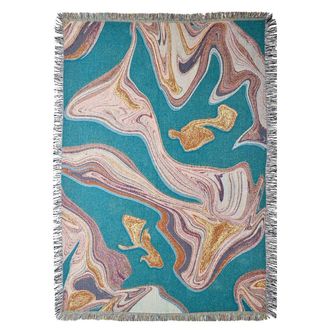 SULA Marble Blanket Basil Smash 150 x 200 cm