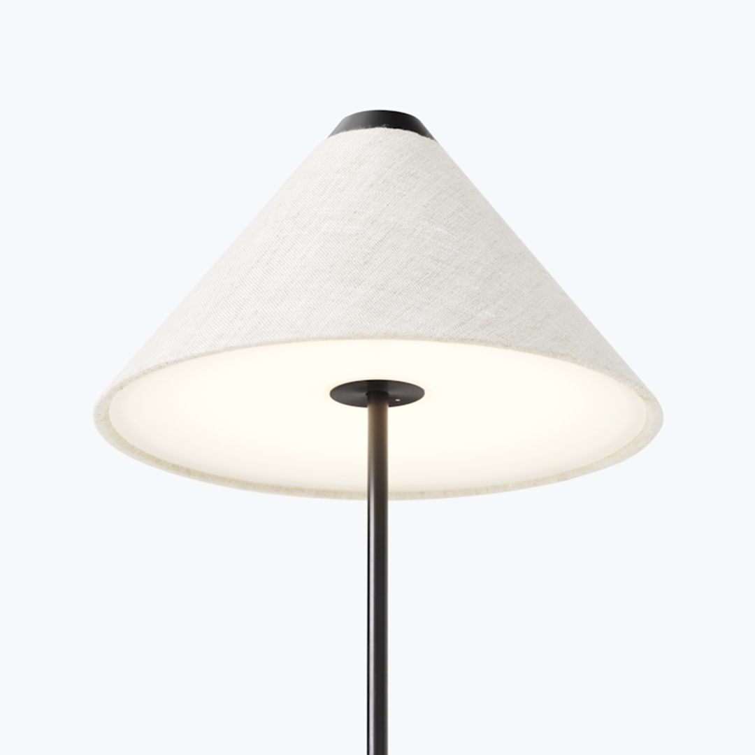 New Works Brolly Portable Table Lamp Leinen