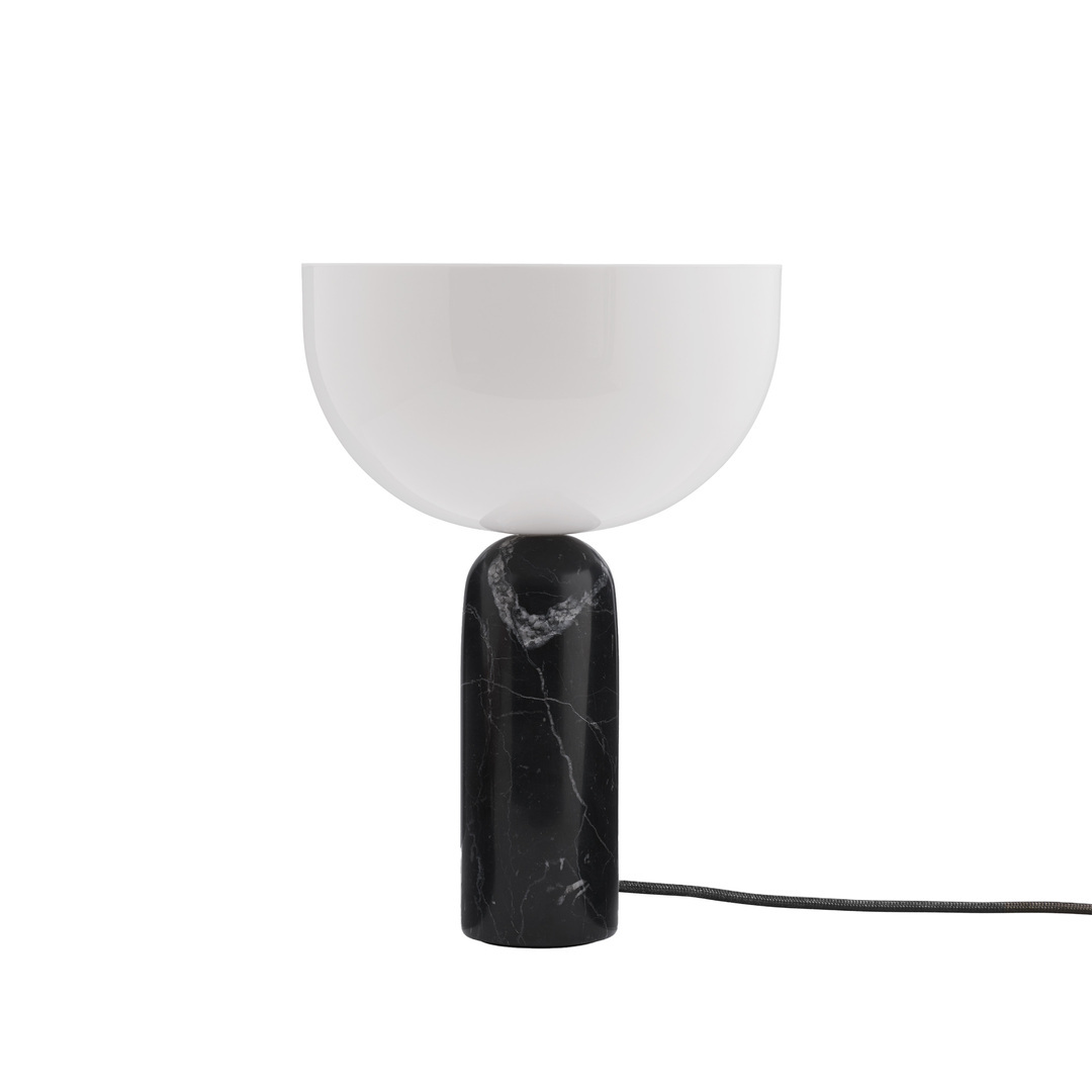 New Works Kizu Table Lamp Marmor schwarz, Ø: 25 cm / H: 35 cm