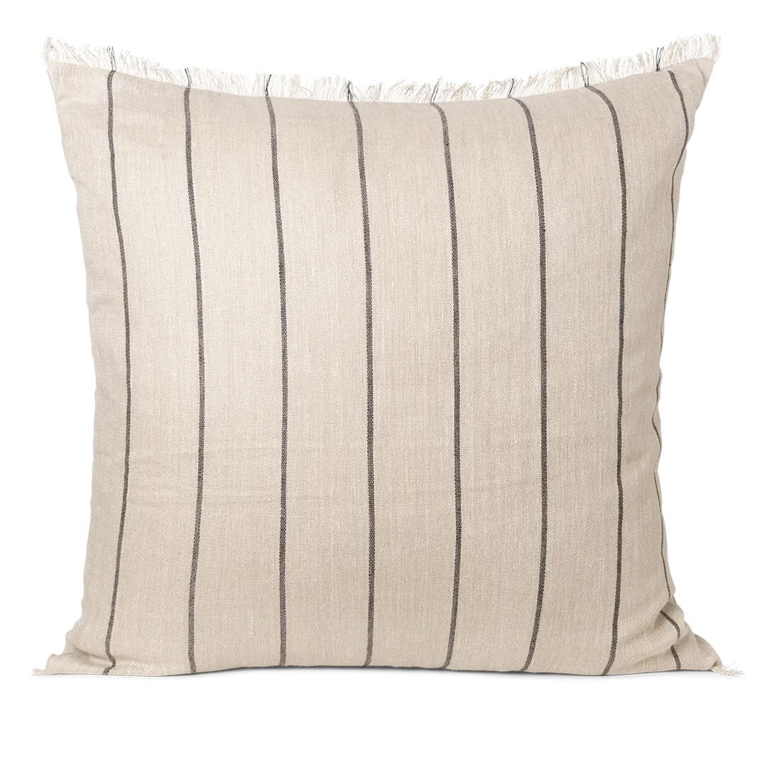 Ferm Living Calm Cushion Large B: 80 cm / H: 80 cm, Camel / Schwarz