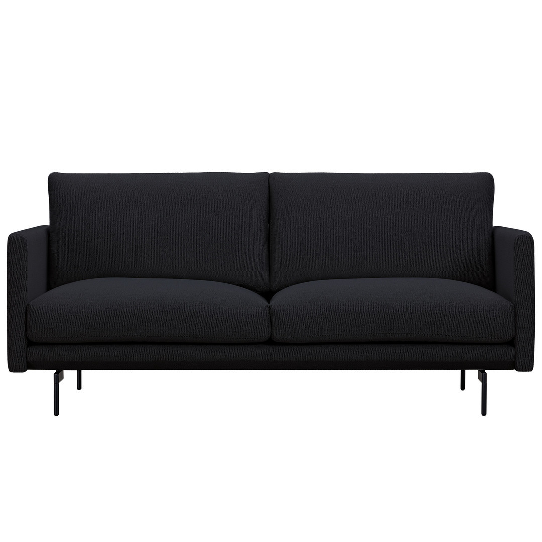 Wendelbo Trace Sofa Dunkelgrau 06 - Navona, L: 177 cm, Stahl schwarz pulverbeschichtet