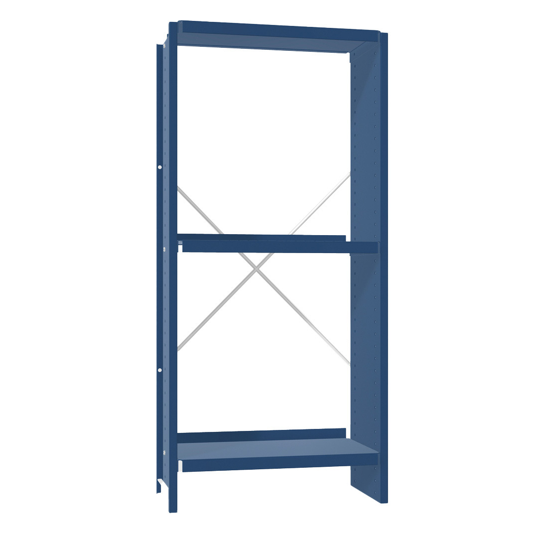 Lehni Aluminium-Regal Höhe: 95 cm Lehniblau, B: 44 cm, T: 25 cm