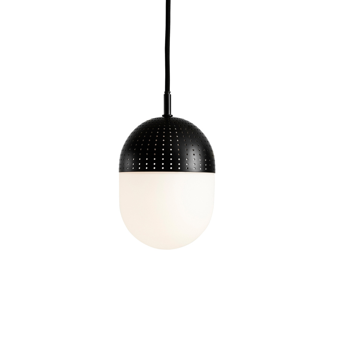 Woud Dot Pendants Rauchglas / Metall satiniert, H: 16.6 cm