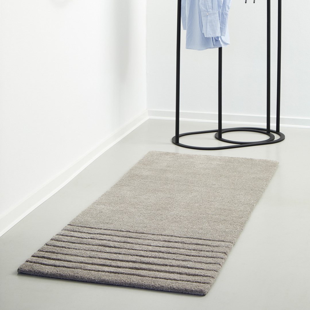 Woud Kyoto Rug Grau, B: 80 cm / L: 200 cm