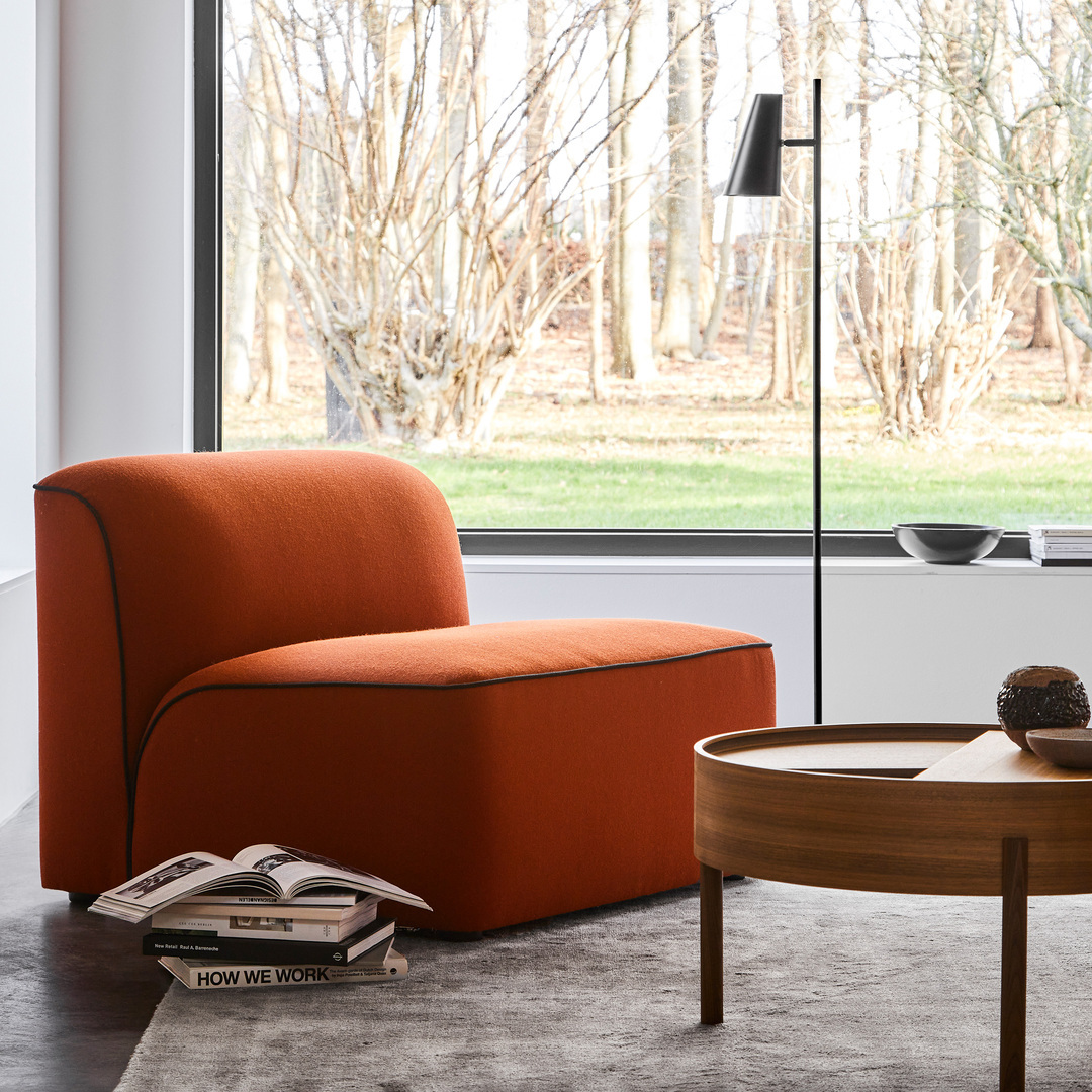 Woud Cono Floor Lamp Satiniert