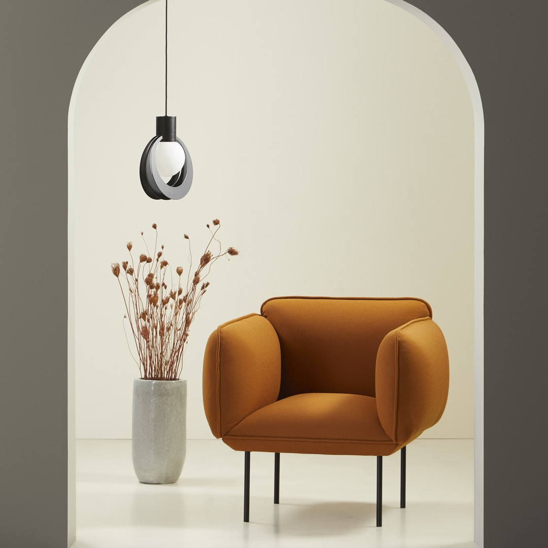 Woud Lunar Pendant Schwarz