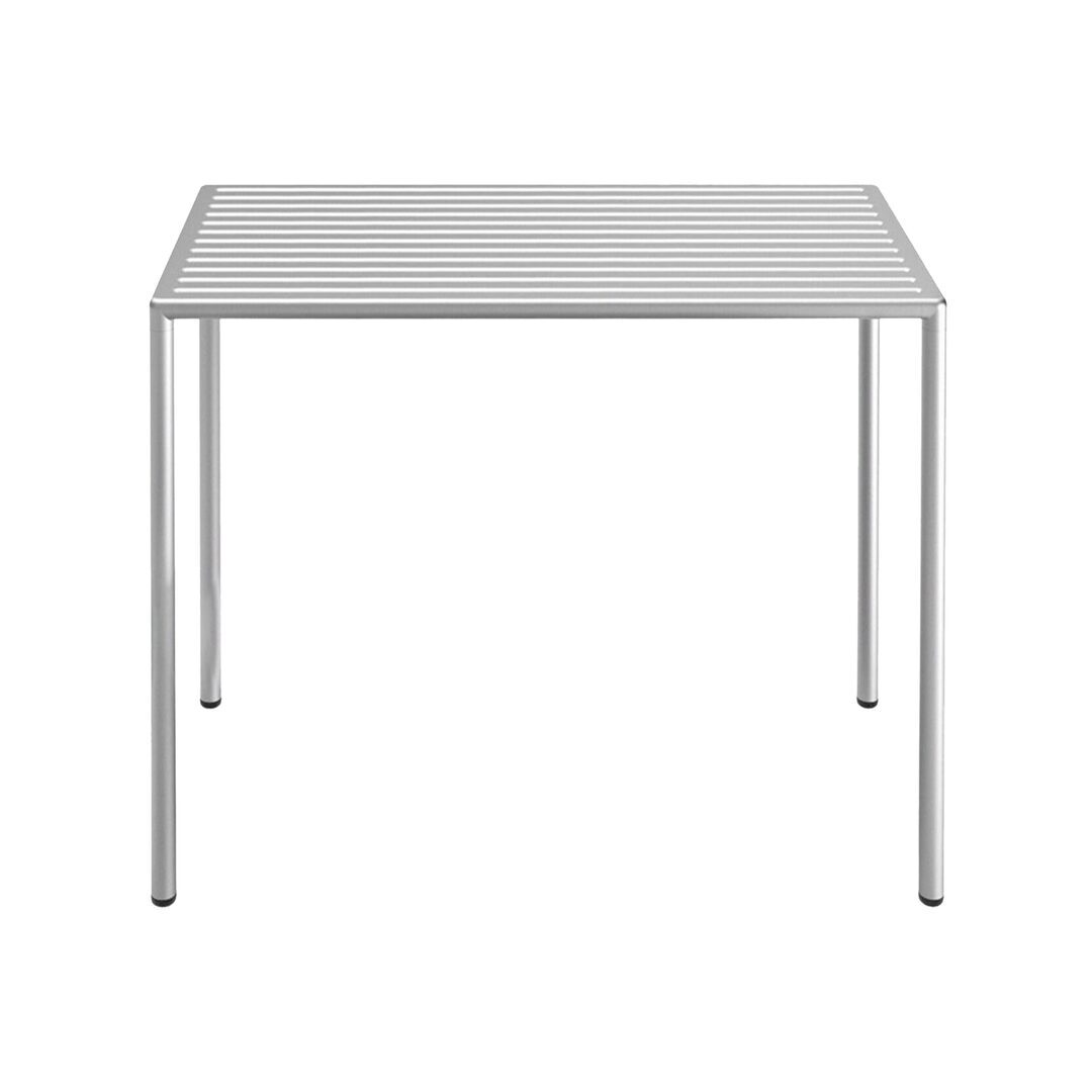 Embru Easy Aluminium Tisch Modell 1196 B: 90 cm / T: 90 cm, Aluminium farblos eloxiert
