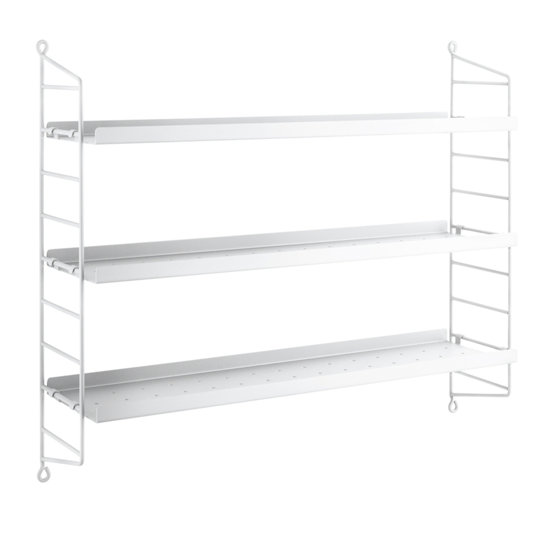 String Furniture String Pocket metal Weiss / Weiss