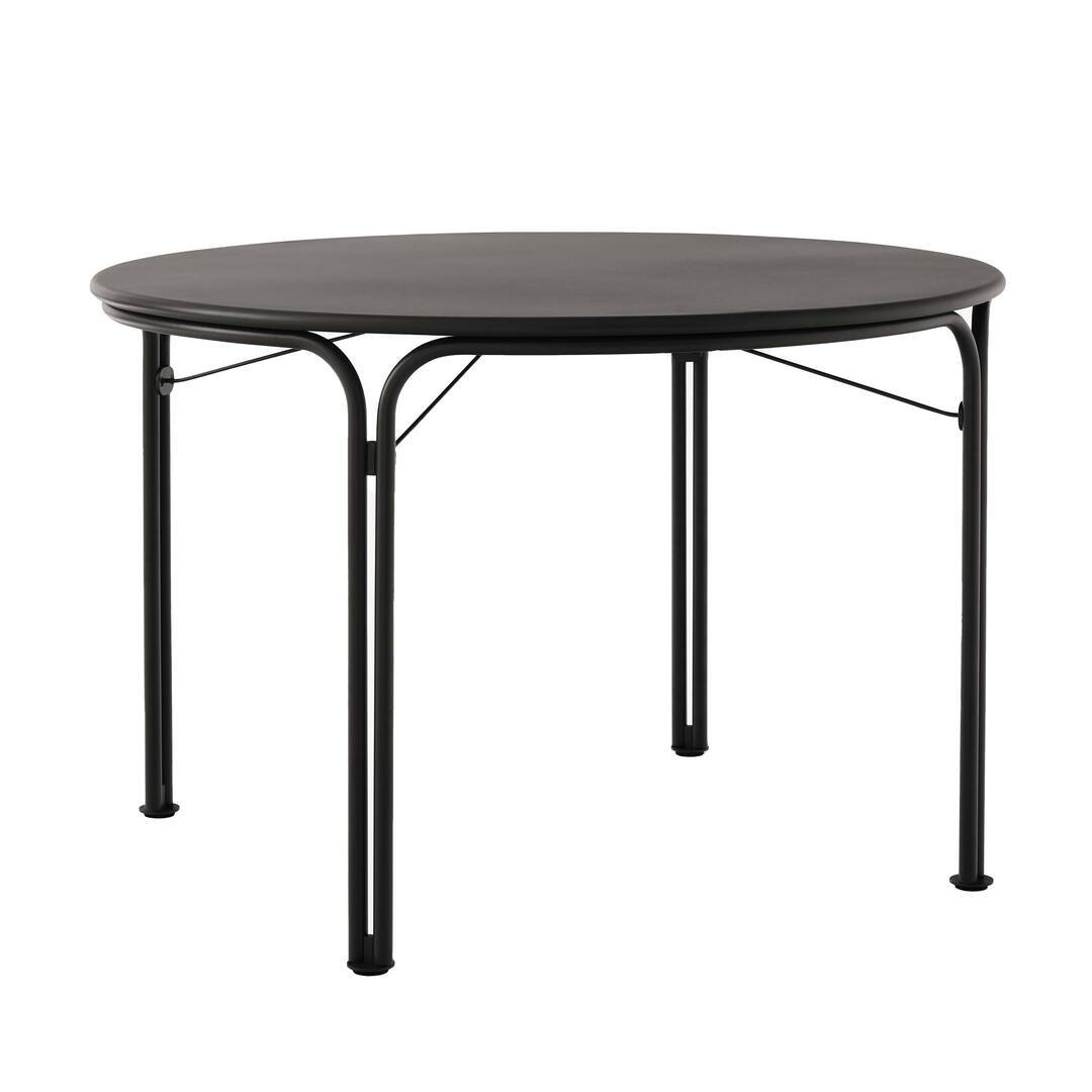 &Tradition Thorvald Dining Table SC98 Warm Black, Ø: 115 cm / H: 73 cm