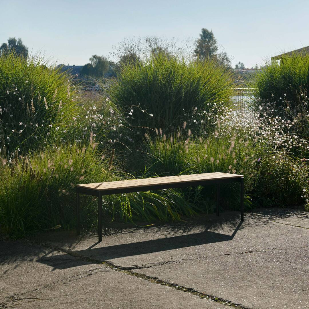 &Tradition Ville Bench AV27 & AV28 Bronze Green, B: 180 cm