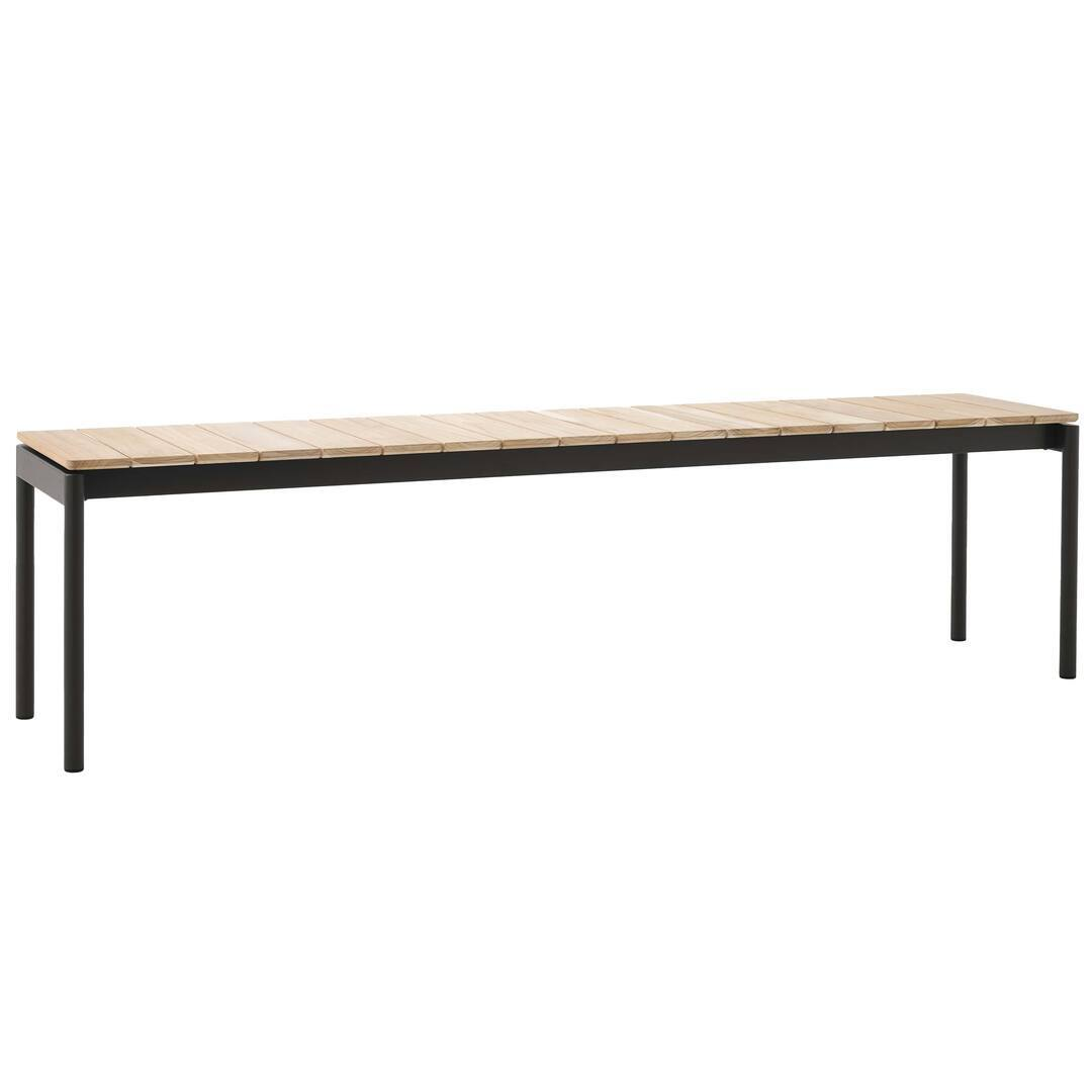&Tradition Ville Bench AV27 & AV28 Warm Black, B: 180 cm