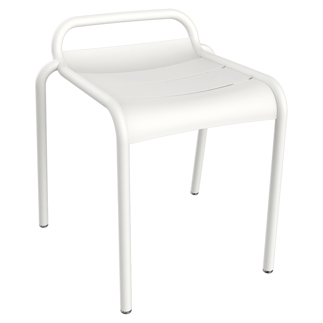 Fermob Luxembourg Hocker Weiss 01