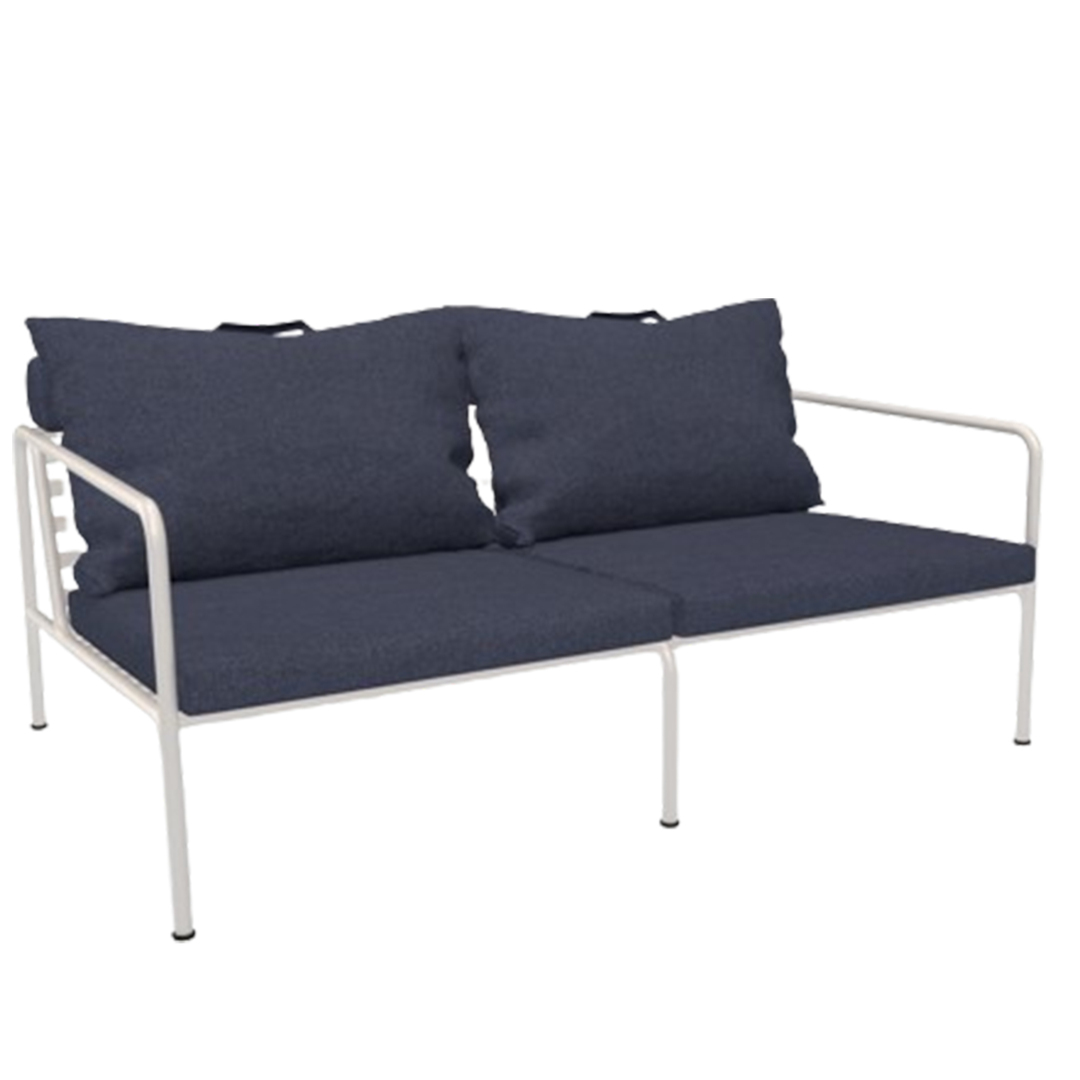 Houe Sofamodul 'Avon' Muted White 08, Indigo 53 - Sunbrella Heritage