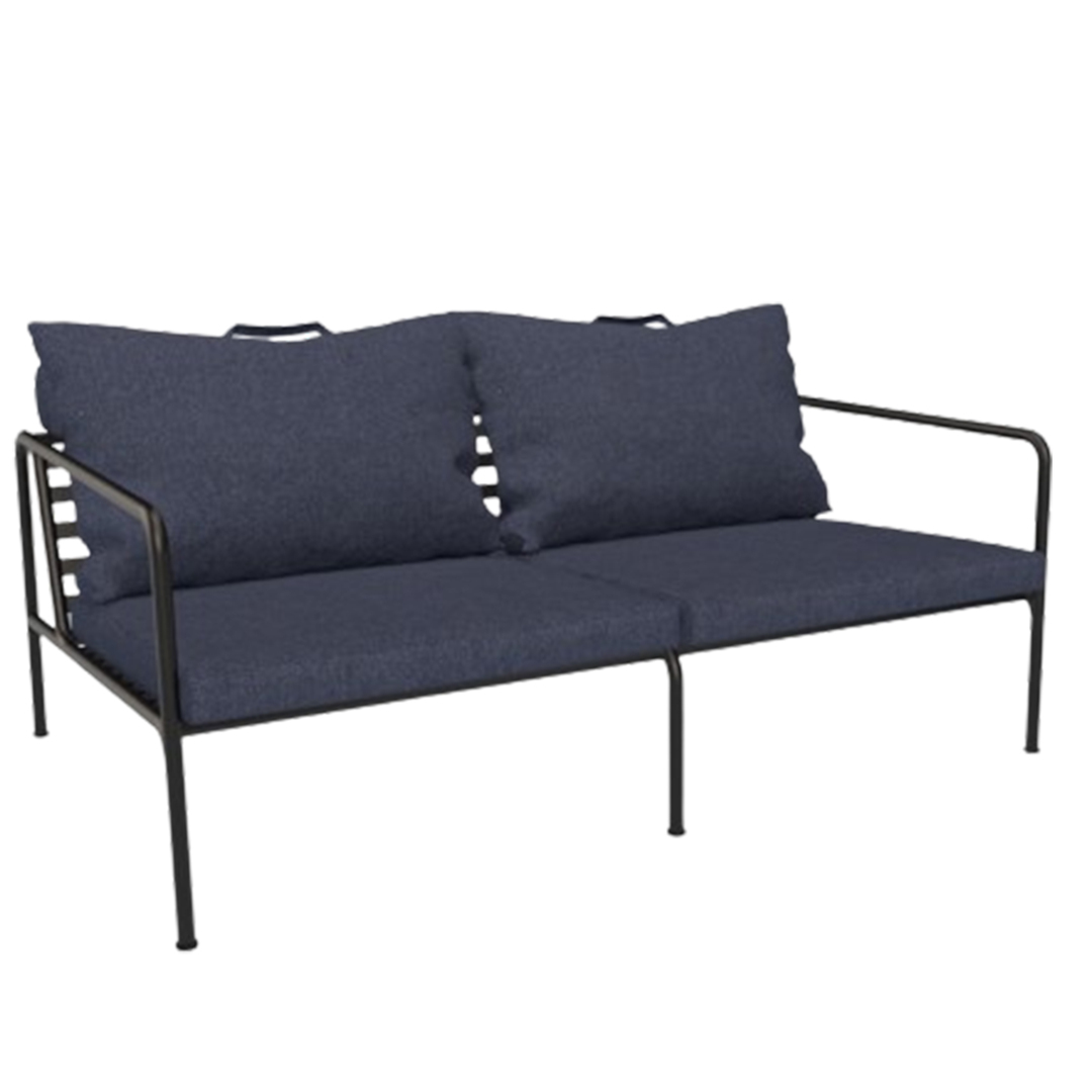 Houe Sofamodul 'Avon' Schwarz 12, Indigo 53 - Sunbrella Heritage