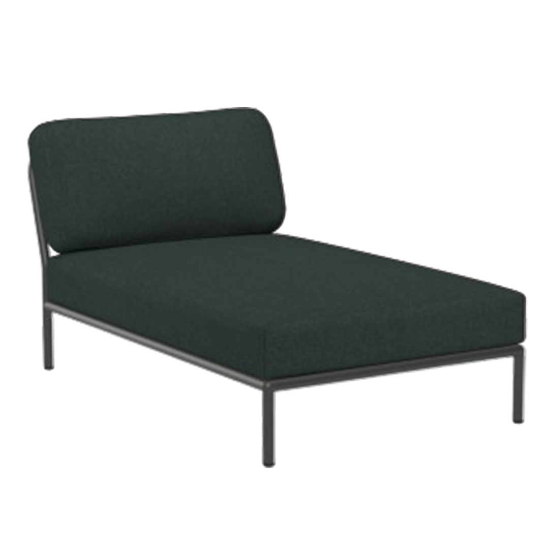 Houe Level Chaiselongue Dark Grey 51, Alpine 44 - Sunbrella Heritage