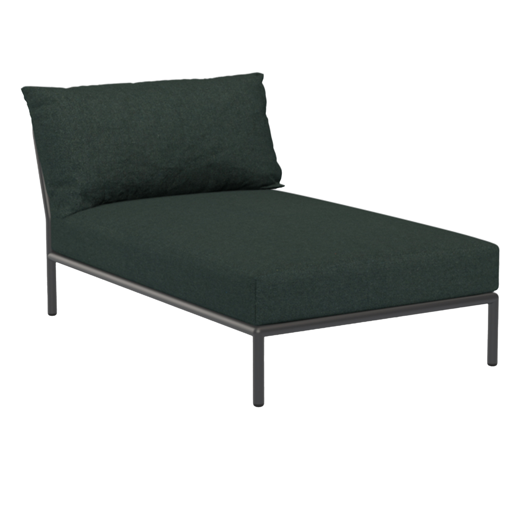 Houe Level 2 Chaiselongue Dark Grey 51, Alpine 44 - Sunbrella Heritage