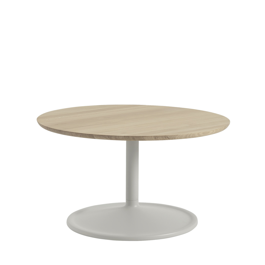 Muuto Soft Coffee Table Eiche geölt / Grau, Ø: 75 cm
