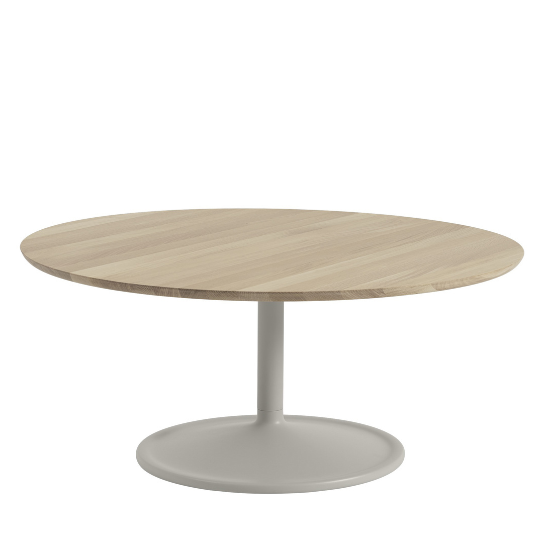 Muuto Soft Coffee Table Eiche geölt / Grau, Ø: 95 cm