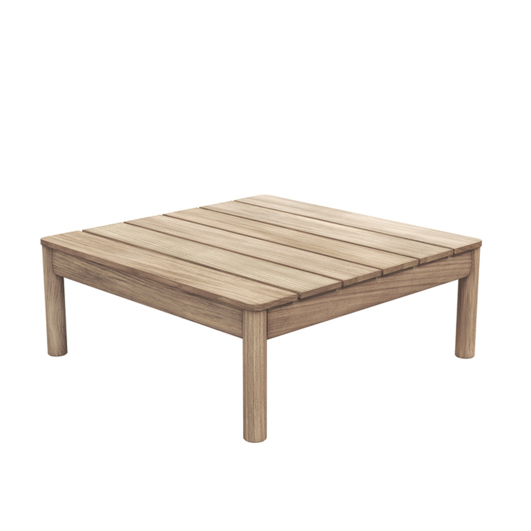 Skagerak by Fritz Hansen Tradition Lounge Table Teakholz unbehandelt, H: 27 cm