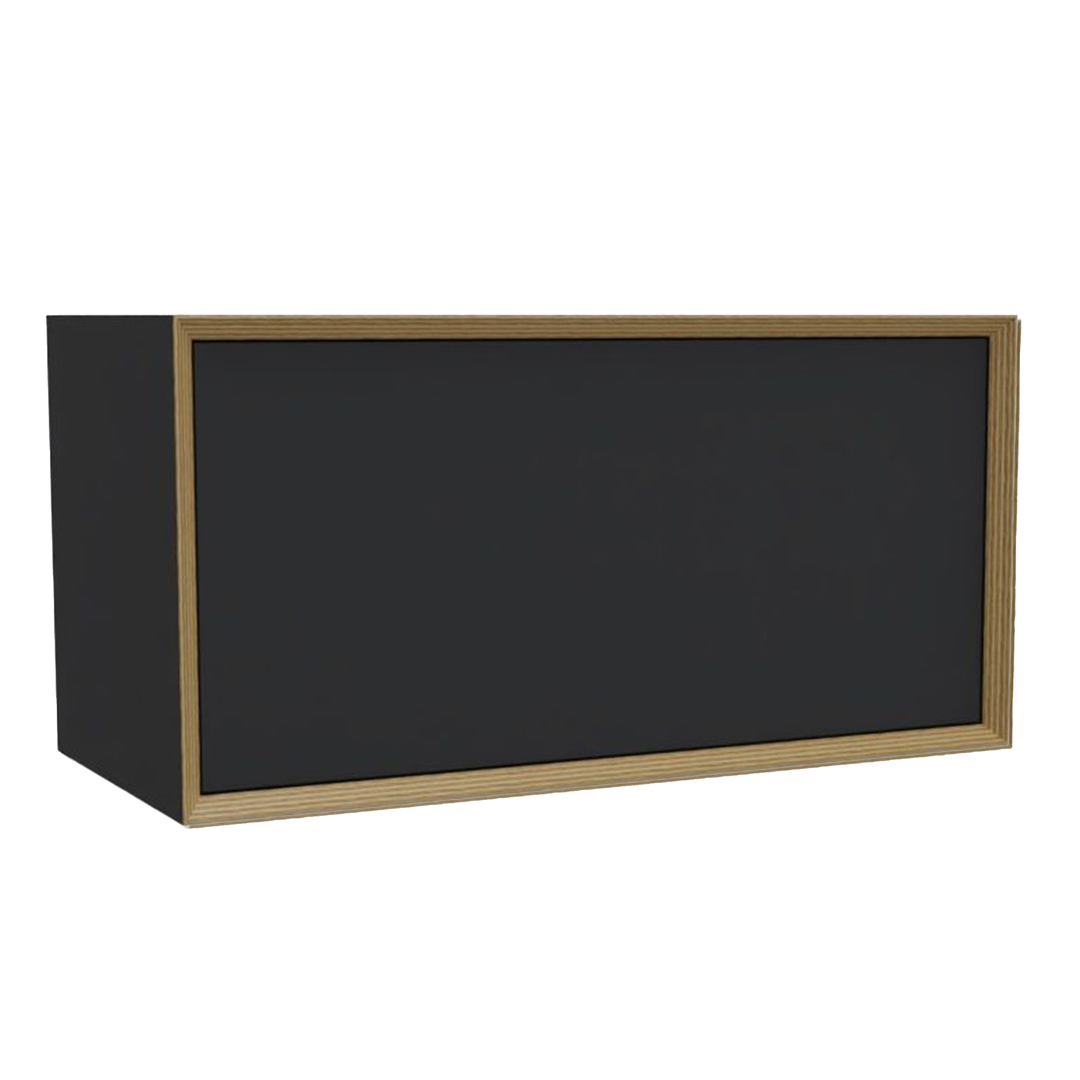 Müller Small Living Vertiko Regalmodul schmal Schwarz matt - HPL Beschichtung, Variante Thirteen