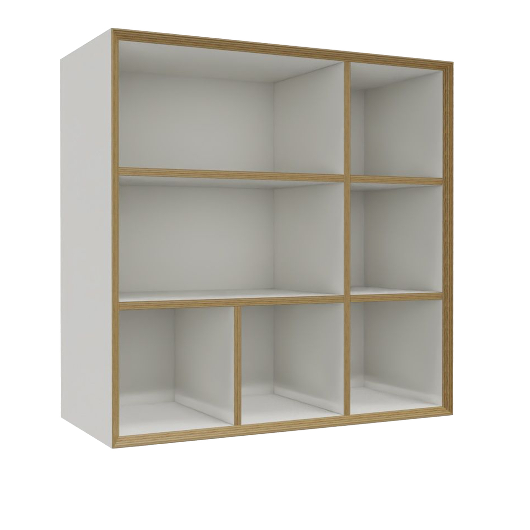 Müller Small Living Regalmodul 'Vertiko Ply' Weiss - CPL Beschichtung, Variante Six