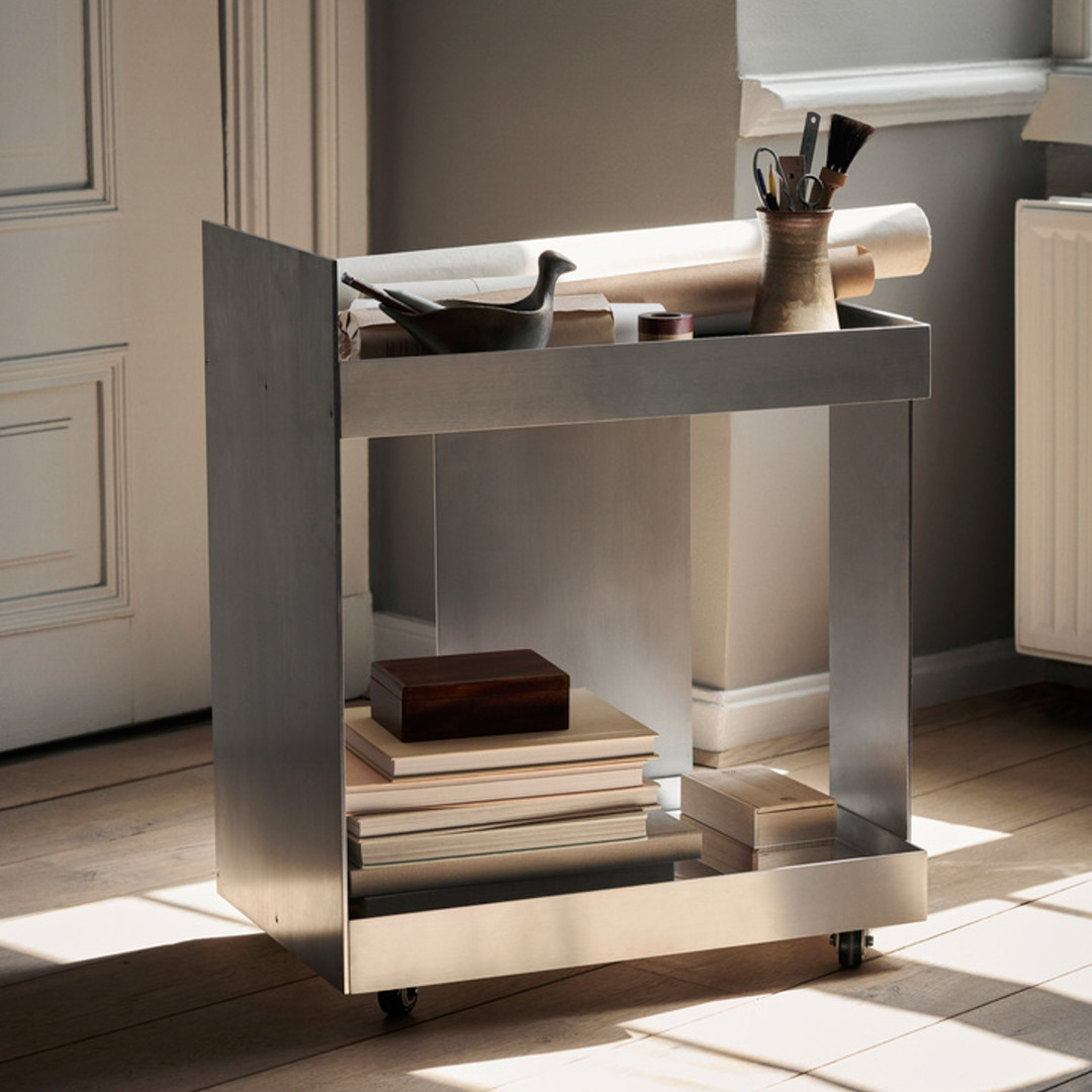 Ferm Living Lager Trolley Aluminium