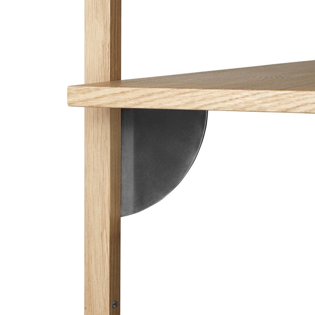 Ferm Living Sector Shelf Single B: 54 cm / T: 22.1 cm, Eiche / Messing