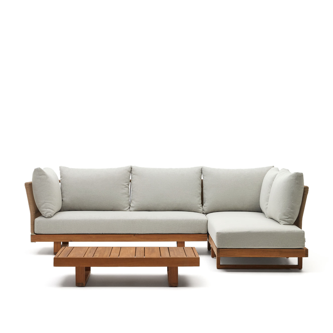 Raco Outdoor Ecksofa 5 Sitzer Mit Couchtisch 2