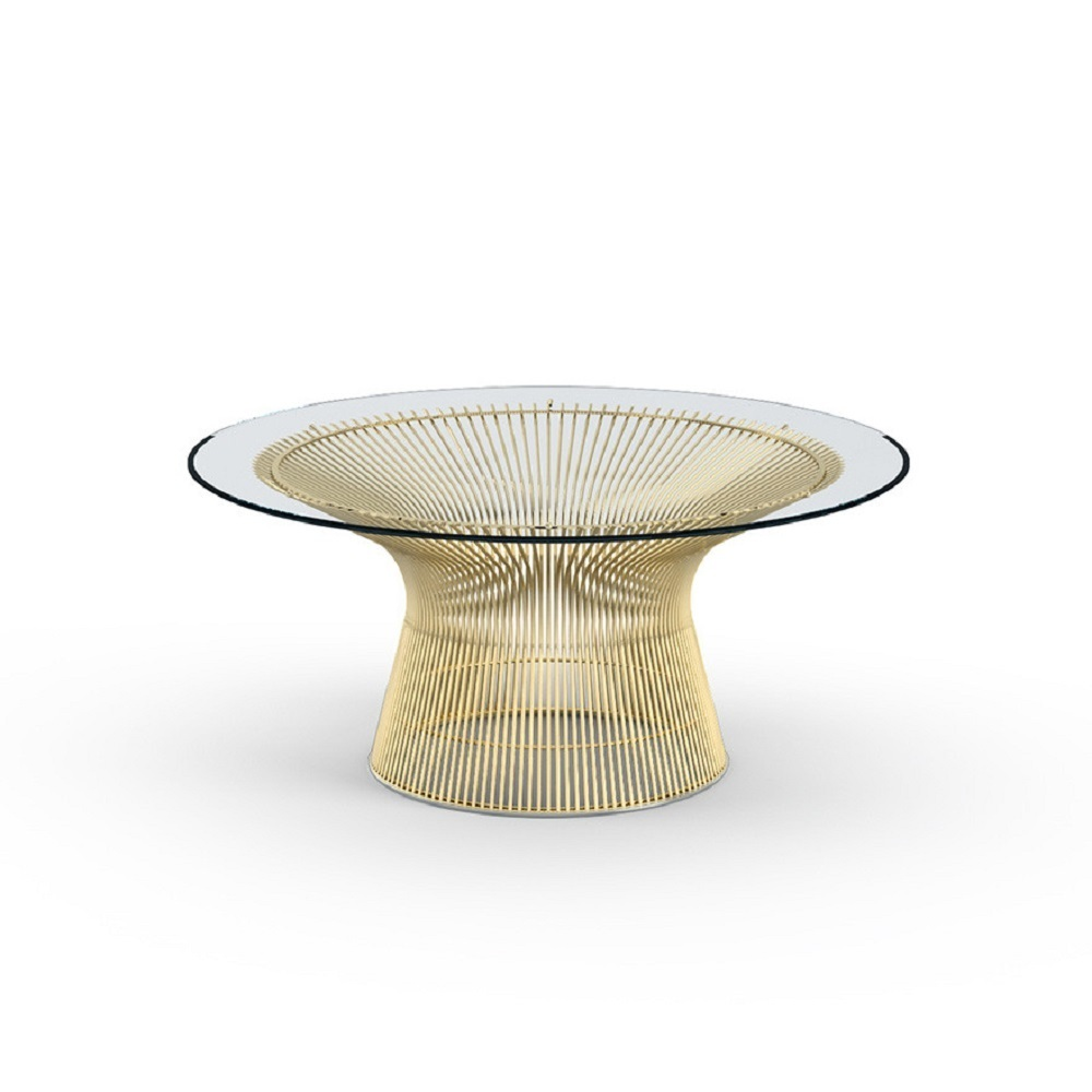 Knoll International Gold - Couchtisch 'Platner' Von Knoll International  W: 91.5 cm